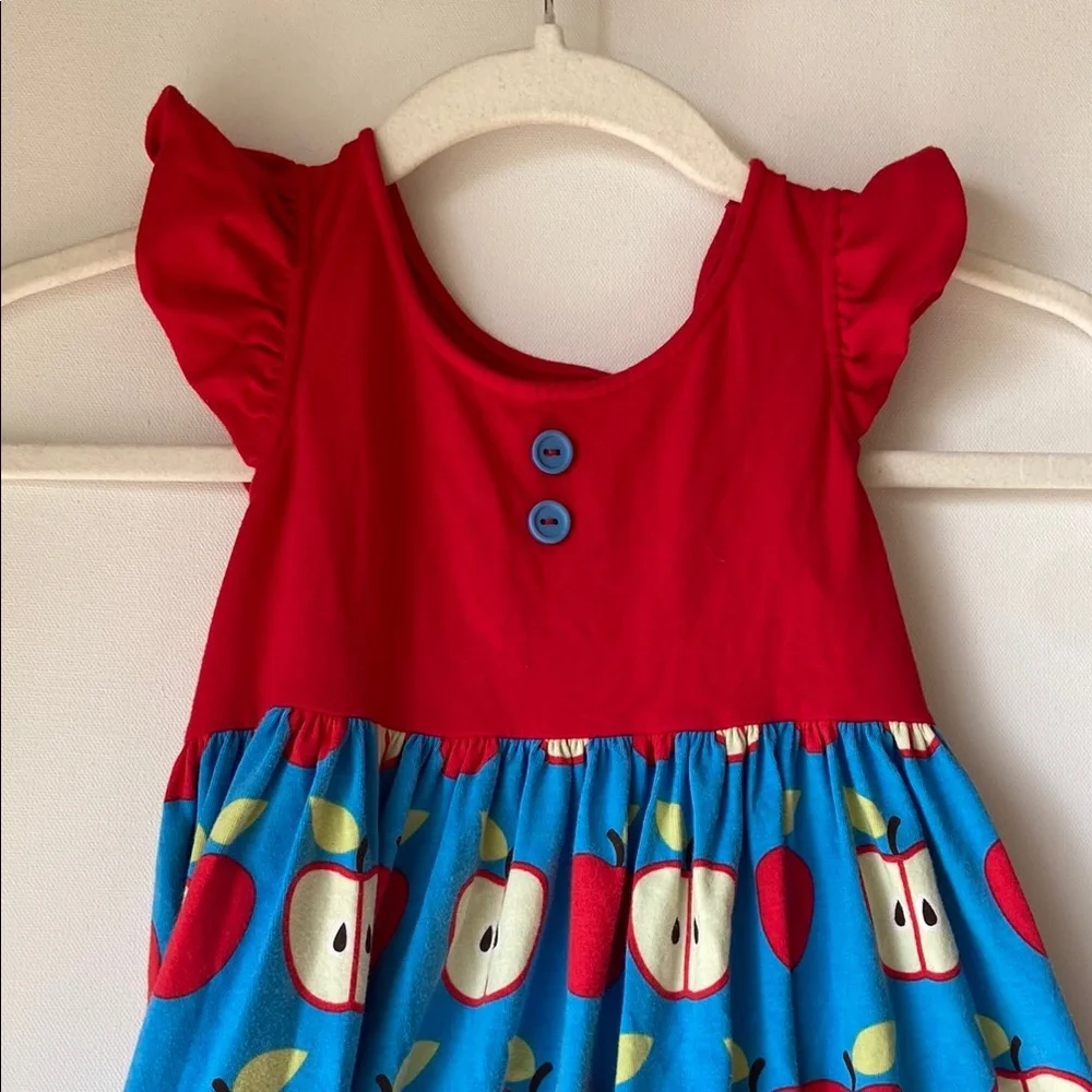 Eleanor Rose Adorable Apple Twirl Dress
